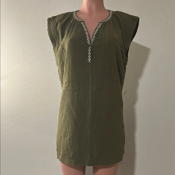 Madewell Women’s Embroidered Lightestspun Cover Up Tunic 100%Cotton Size  XSmall - Picture 2 of 14